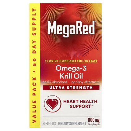 Schiff, MegaRed®, масло криля с омега-3, 1000 мг, 60 капсул