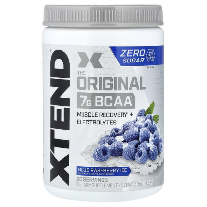 XTEND, 7 г BCAA, со вкусом голубой малины, 405 г (14,3 унции)