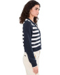 Nicolette Stripe Polo Sweater