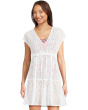 Eyelet Cove V-Neck Short Dress