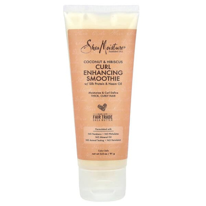 SheaMoisture, Смузи для локонов с шелковым протеином и маслом нима, кокосом и гибискусом, 91 г (3,2 унции)