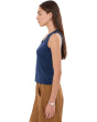 Nzt Ruffle Neck Cotton Slub Layer Tank