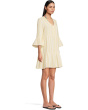 Cotton Dobby Tiered Dress