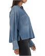 Gertie-button Front Shirt Long Sleeve/Widecuff W/ Pocket