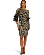 Sequin Emb Midi Dress