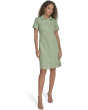 Tweed Short Sleeve Collared Dress