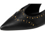 Valkie Studded Kitten Heel T-strap Flat Mule