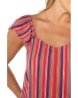 Flutter Sleeve Woven Top With Ties