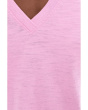 Cuffed Sleeve V-Neck