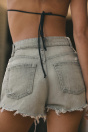 Zara ДЖИНСОВЫЕ ШОРТЫ С ЗАВЫШЕННОЙ ТАЛИЕЙ И РАЗРЕЗАМИ 543529231-811-32