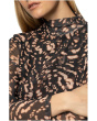 Long Sleeve Mesh Mock