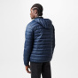 Aquascutum Мужская пуховая куртка средней длины с капюшоном и длинным рукавом длиной до бедер
