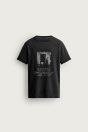Zara ФУТБОЛКА ИЗ ТРИКОТАЖНОЙ ТКАНИ черного цвета ДЛЯ СТИРКИ