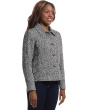 Power Play - Button Closure Herringbone Jacket with Flap Pockets Detail