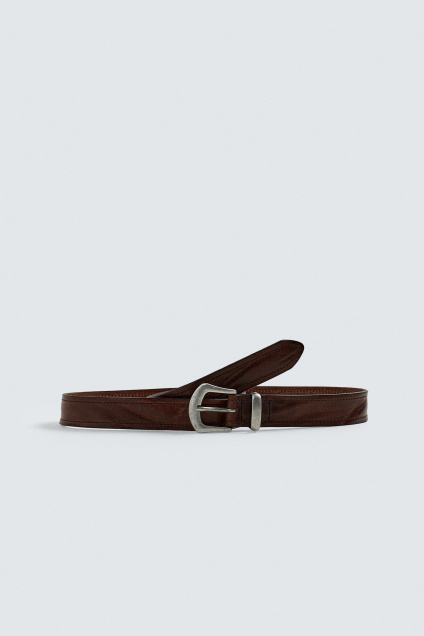 Zara Кожаные РЕМНИ В винтажном стиле 496263833-700-85