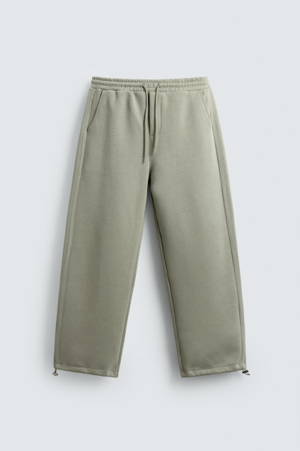 Zara СПОРТИВНЫЕ ШТАНЫ С ЗАЩЕЛКОЙ В РАССЛАБЛЕННОМ СОСТОЯНИИ 507040075-537-2