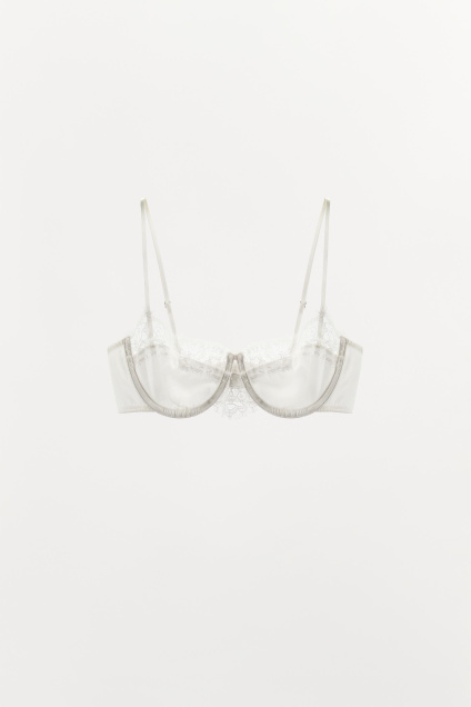 Zara Бюстгальтер без косточек С кружевами 495698549-959-33