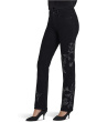 Petite Marilyn Embroidery Jeans in Black Rinse