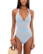 Mala Ring Front Halter One-Piece
