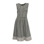 Kleid, offwhite-schwarz