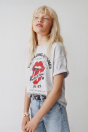 Zara Футболка С ПРИНТОМ ROLLING STONES В серый цвет