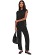 Mid-Rise Tapered Pull-On Pants