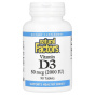 Natural Factors, витамин D3, 50 мкг (2000 МЕ), 90 таблеток