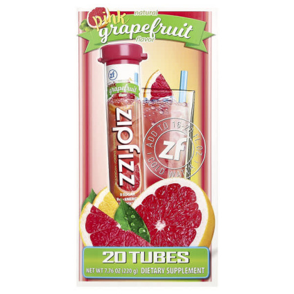 Zipfizz, Энергетическая смесь для здорового спорта с витамином B12, розовый грейпфрут, 20 тюбиков по 11 г (0,39 унции)