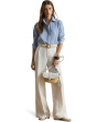 Petite Classic Fit Striped Broadcloth Shirt