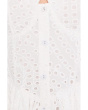 Scallop Neck Edge Button-Up Midi Dress
