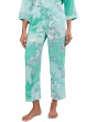 Flourish Printed Satin Pajama Set