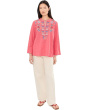 Vintage Henley Tunic - Roseton
