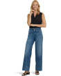 4" Hem Wide Leg Jeans in Breezy Palms