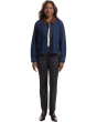Barn Jacket - Snap Closure Denim Jacket with Patch Pockets and Corduroy Collar