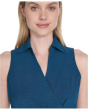 Aerowash Collared Elastic Waist Self Tie Midi