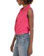 Renata Front Twist Sleeveless Blouse w/ Collar
