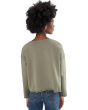 Petite Garment Dyed Terry Bateau Neck Boxy Top