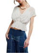 Free People Женский топ с блестящей вышивкой