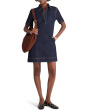 Short Sleeve Popover Denim Mini Dress