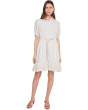 Ruffle Puff Sleeve Mini Dress