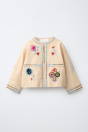 Zara КУРТКА С ВЫШИВКОЙ ИЗ ХЛОПКА И ЛЬНА 505724240-666-18