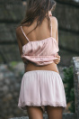 Zara АТЛАСНЫЕ МИНИ-ШОРТЫ С КРУЖЕВАМИ 543688188-811-1