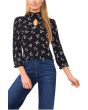 Tossed Bows Mock Neck Knit Top