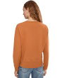 Long Sleeve Deep-v Neck Sweatshirt