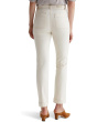 Lila Utility Mid-Rise Straight Jeans in White Oat