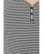 3/4 Sleeve With Buttons Henley Knit Top