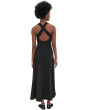 Fit-and-Flare Open Back Maxi Dress