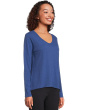 Garment Dye Tees - Long Sleeve V-Neck Knit Top