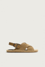 Zara LTHR SNDLS Бежевый