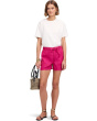 Pull-On Drawstring Shorts in 100% Linen